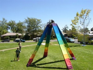 Bubble Tower on Green