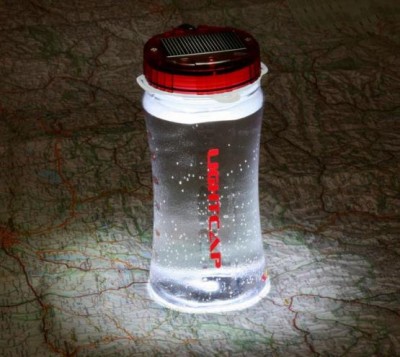 Lightcap300 Solar Powered Lantern and Water Bottle