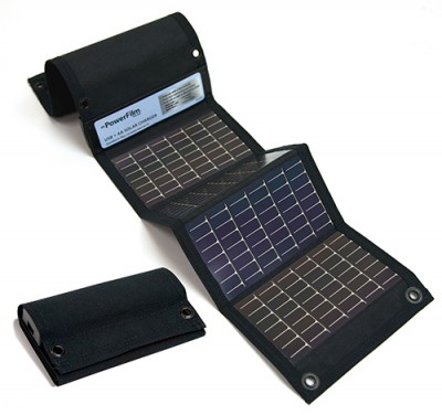 USB And AA Battery Solar Charger By PowerFlim 