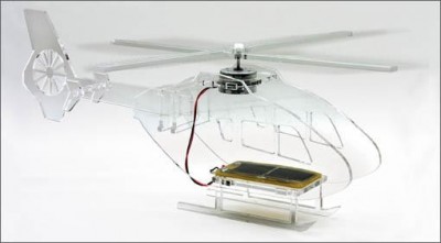 Solar Powered Perspex Helicopter Kit