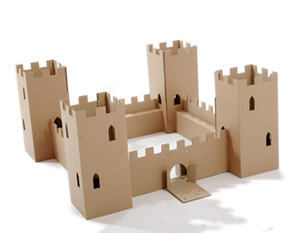 Recycled Cardboard Toy Fort