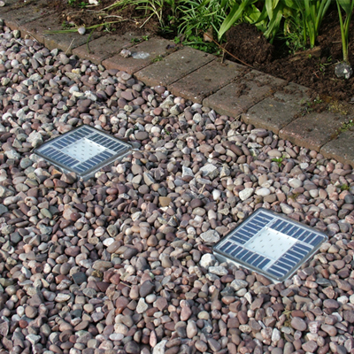 Solar Powered White Brick Light