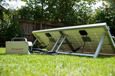 SolarPod Portable Solar Generator Briefcase - Set-up