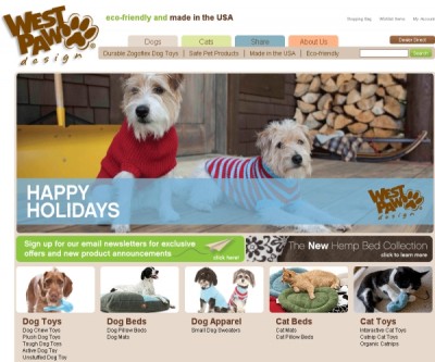 West Paw Design- Eco-Friendly Toys, Furnishings  and Apparel for pets